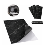 Kit Placas Auto Colante - Mármorea + Placas Extras